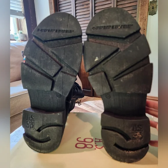 A.S.98 Lockwood Black Combat Boots - Picture 6 of 7